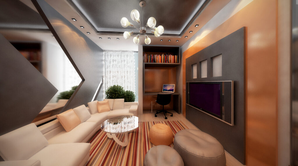 3D Design Luxury Penthouse concept render by DLD, view 16