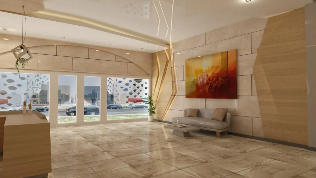 Murjan Building guest suite interior design concept by DLD