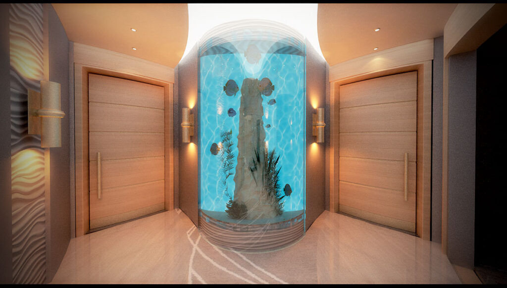 3D Design Luxury Penthouse concept render by DLD, view 4